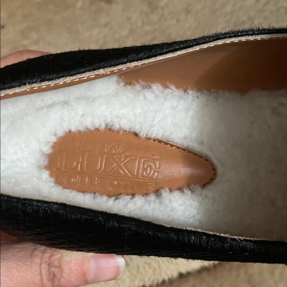 NWOT Australia Luxe Collective Black and Cream Shoes Platform